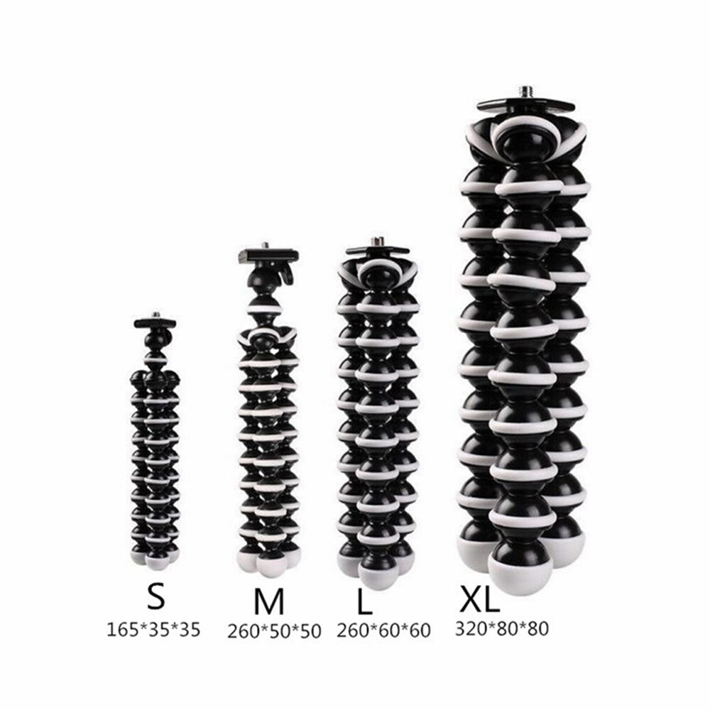 Octopus Tripod Lightweight Portable Mobile Camera Holder Clip Smartphone Monopod Tripe Stand S M L XL Size for Phone Camera: XL