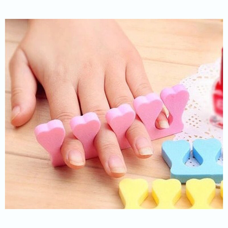 10 piezas de espuma suave esponja dedo separador pies cuidado espuma dedo separador uñas arte DIY uñas salón pedicura herramienta de la manicura