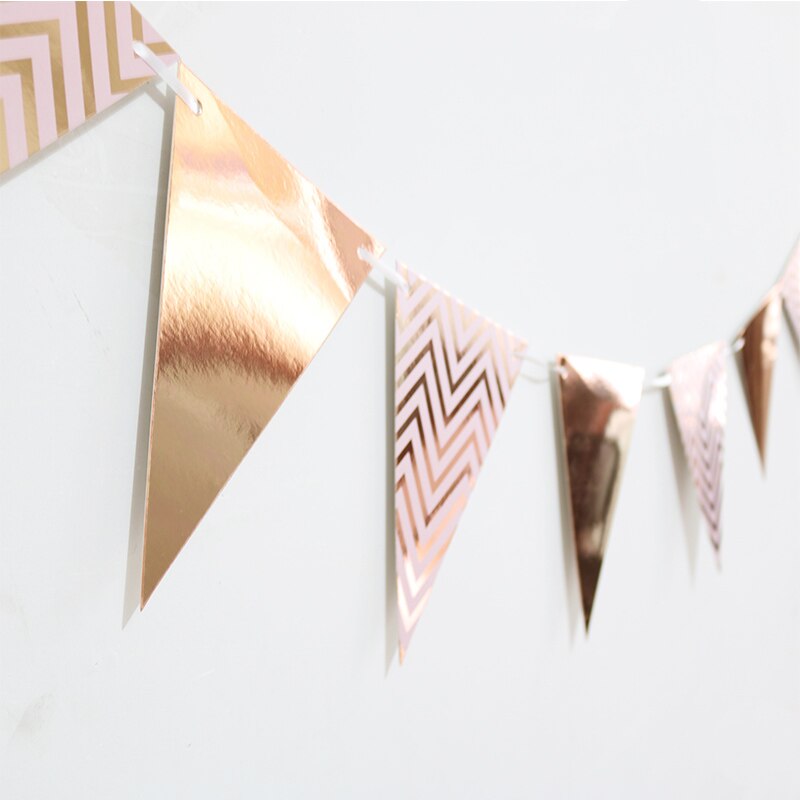 Rose Gold Party Disposable Tableware Set Wedding Birthday Party Table Decoration Paper Cups Plates Straws Baby Shower Supplies: 7