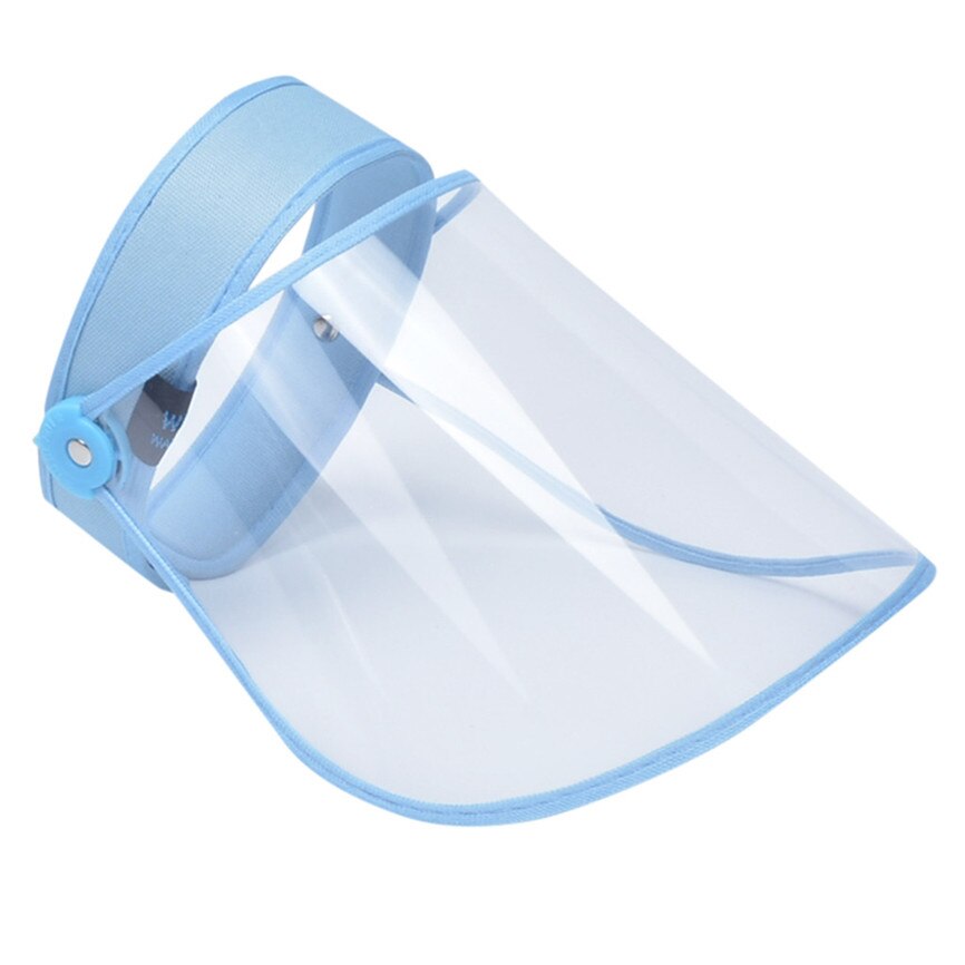 Hats For Women Adjustable UV Protection Sun Hat Female Anti-Droplet Saliva Empty Top Hat In Stock: Blue