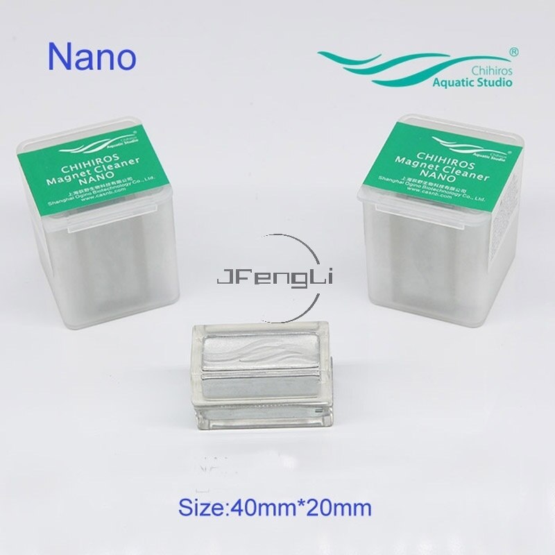 Chihiros Borstel Algen Verwijderen Magnetische Cleaner Brush Voor Aquarium Water Plant Reef Marine Sterke Borstel Aquarium Mini Nano: 1pc Nano 8 10mmglass