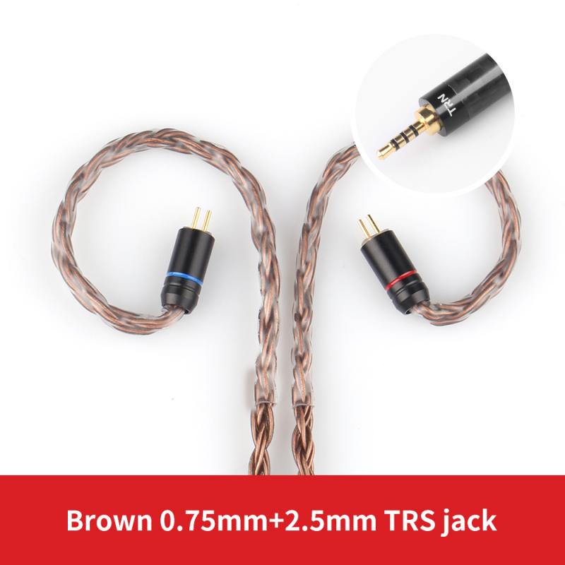 16 core-strand Silver Plated Balanced Cable To 0.75 0.78 2pin/mmcx Connector Hifi MMCX Upgrade Cable For TRN V80/KZ/TFZ: 10