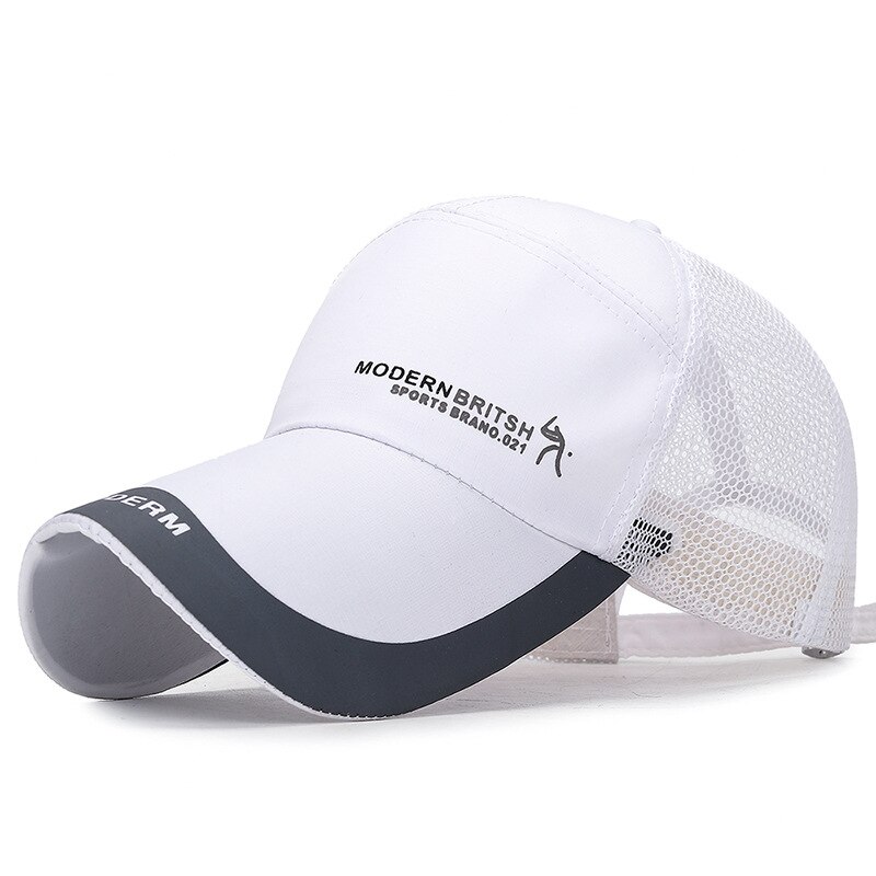 Zon Hoeden Baseball Caps Casual Hoeden Netto Caps Ademende Cap Ademend Zonnebrandcrème Casual Neutrale Stijlvolle: WHITE