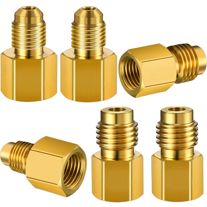 Brass Refrigeration Box Adapter Is Suitable for R12 Assembly Adapter 1/2 ACME Air Conditioner Connector Nut