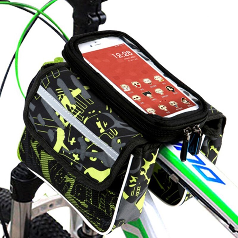 Fietstas front beam pakket op de buis pakket mountainbike tas zadeltas riding apparatuur accessoires mobiele telefoon bag