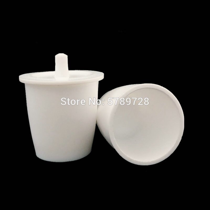 Crisol de vinilo PTFE con cubierta, crisol de laboratorio de PTFE de 20ml a 250ml, tipo común, 1 pieza