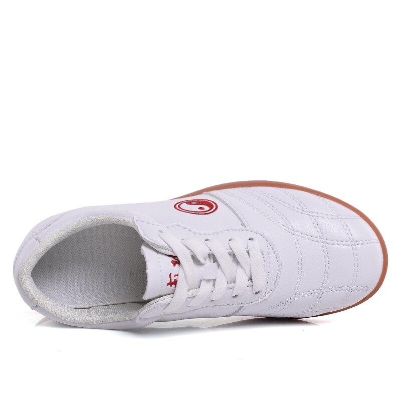 Sommer Herbst Kampfkunst Kung Fu Schuhe Tai Chi Taolu Leder Turnschuhe Wushu Atmungsaktive Turnschuhe Gummi Sohlen für Männer Frauen