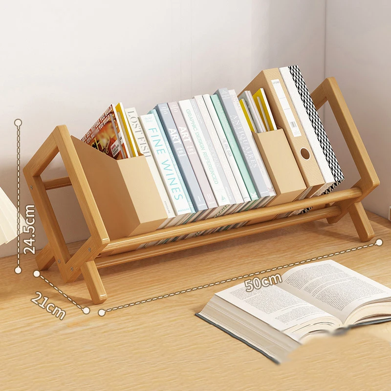 Estantería de escritorio para el hogar, estante decorativo para sala de estar, revistero de tipo económico Simple, estantes de almacenamiento finos para dormitorio a pequeña escala: Verde claro