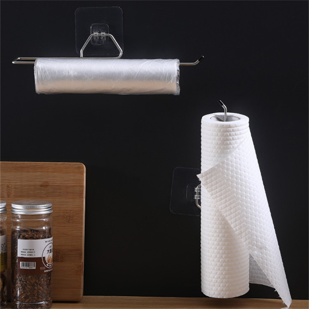 Soporte de papel higiénico, almacenamiento para el baño, soporte para papel de cocina, gancho de pared para cocina, soporte de papel higiénico, organizador para el hogar, accesorios de baño