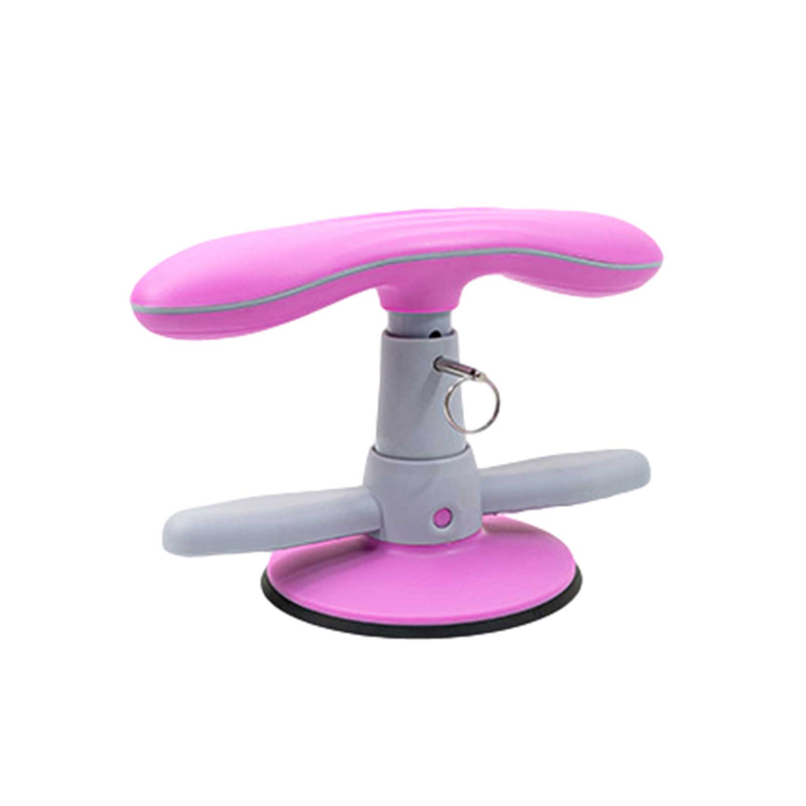 Fitness Sit Up Bar Assistent Gym Oefening Buikspier Fitness Sit Up Trainner Aid Home Gym Self-Zuig Situp assist Bar: Roze