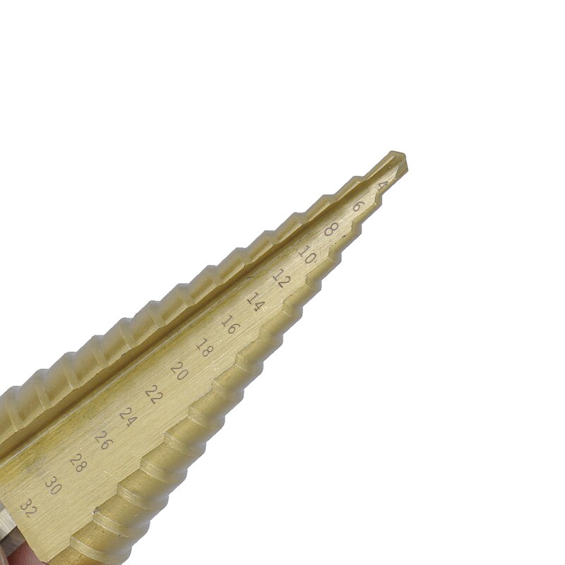 Hexagon Handle Straight Groove Step Drill Step Drill Alloy Thin Aluminum Plate Iron Plate Hole Opening Set Pagoda Drill 3 Pc