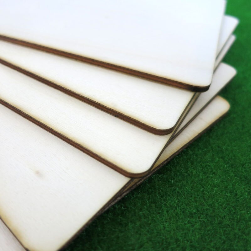 2mm rundad träskiva rektangulär tunn träskiva träflis diy modellmonteringsmaterial cosplay tillbehör