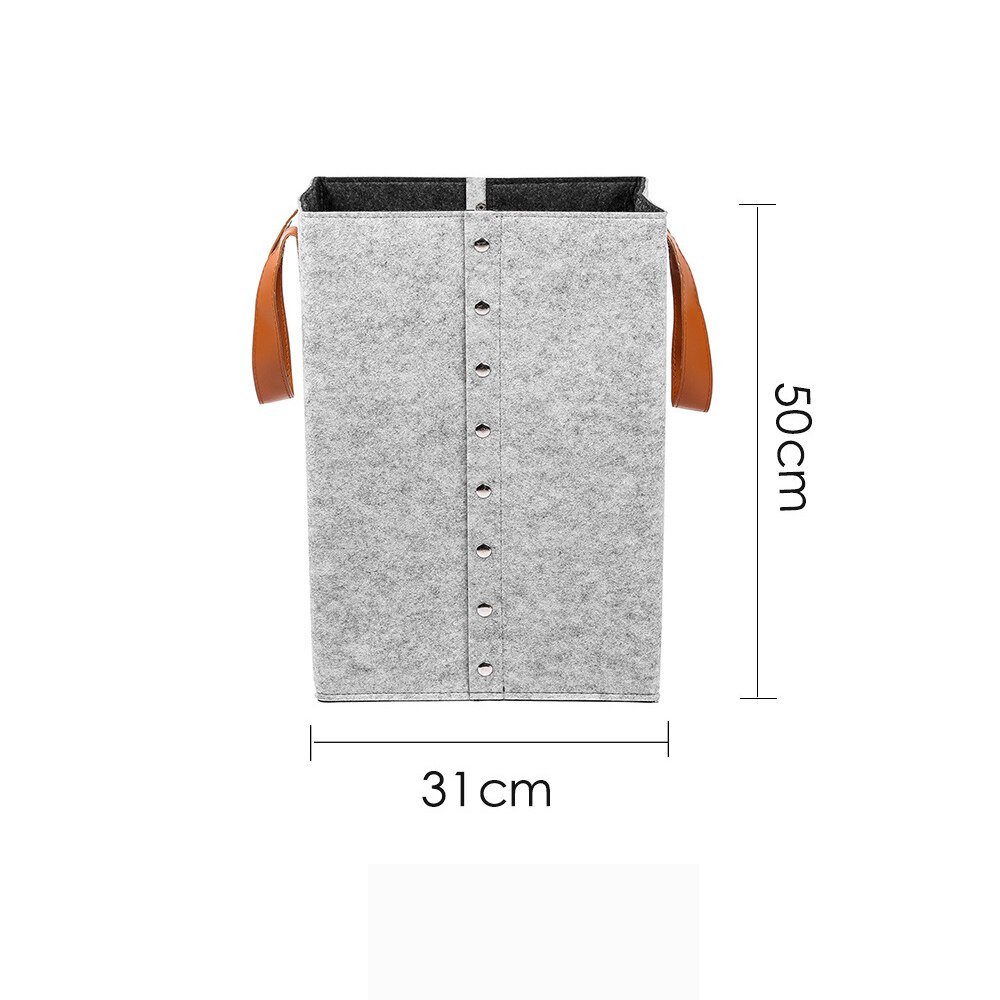 Double tissu EVA vêtements sales panier à linge pliable panier à linge avec poignées carré bac de rangement seau maison jouets organisateur: light gray L