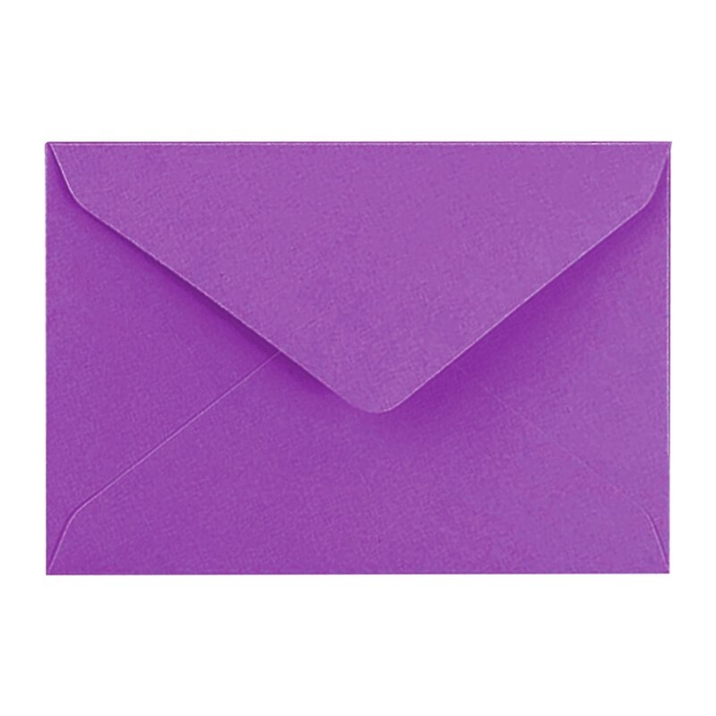 57EC 10 sztuk czyste karty z kopertami kartki z podziękowaniami Handmade DIY puste koperty pocztówki na urodziny Inivitation: Purple