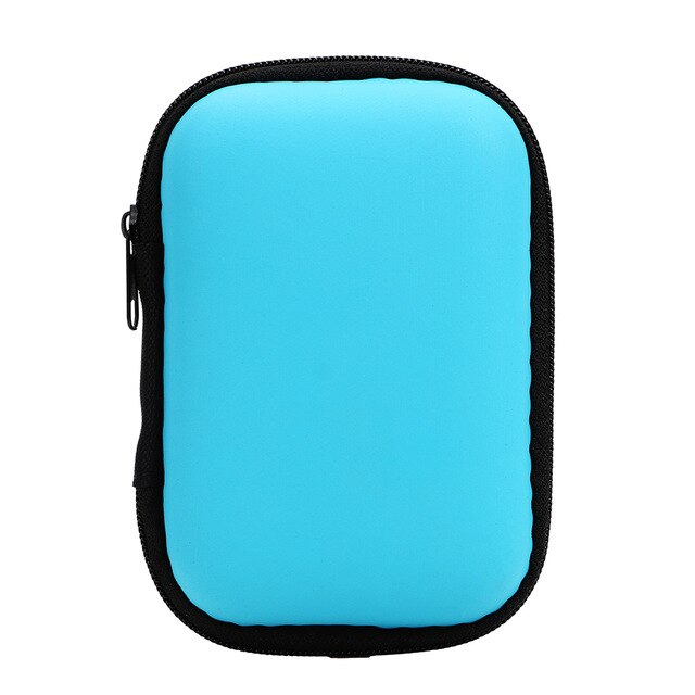 Pochette d&#39;écouteurs technologie Portable, rangement d&#39;accessoires de téléphone, port d&#39;écouteurs, pochette d&#39;accessoires électroniques de voyage en plein air: blue S