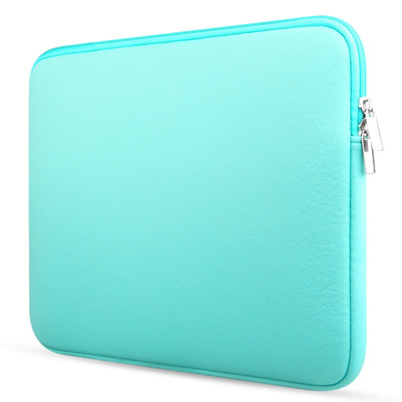 Funda suave para ordenador portátil, funda para portátil de 11/12/13/14/15 pulgadas para Macbook, bolsa para ordenador portátil, maletín para tableta de bolsillo, bolsa de transporte: 15,6 pulgadas / verde