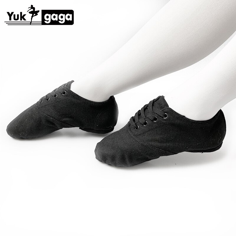 Soft Cloth Dance Jazz Shoes Ballet Shoes for Men Women Children Black Sport Sneakers Gymnastics Fitness Shoes