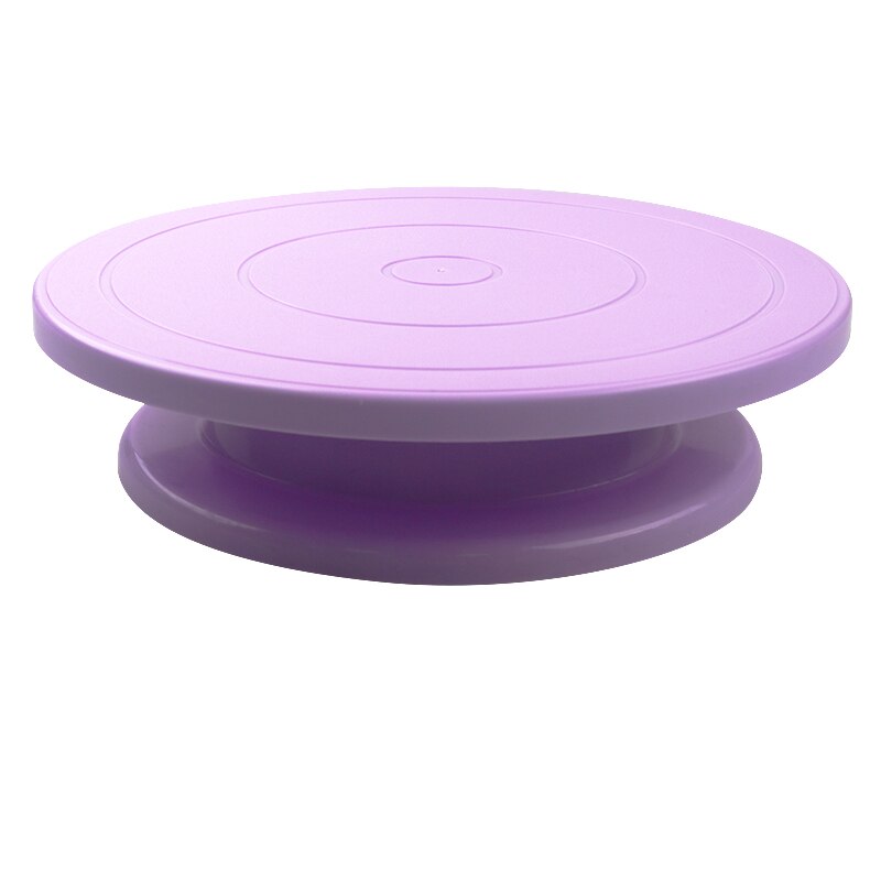 Plastic Cake Plate Turntable Rotating Rotary Stand Cake Pan Baking DIY Cake Round Kitchen Decorating Tool Table Anti-skid