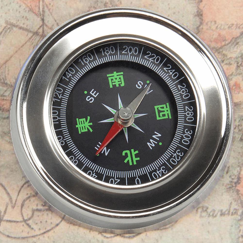 Outdoor Camping Compass 60mm Metal Steel Compass Waterproof Map -resistant Climbing Compass R6d3 I7y8