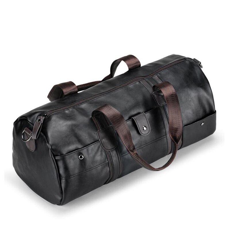 Outdoor sporttassen top pu leer sportschool fitness training schoudertassen heren reistassen crossbody tas heren reistassen