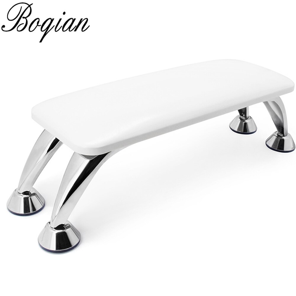 Bqan Nail Hand Kussen Nail Lederen Hand Kussen Rest Manicure Gereedschap Tafel Hand Kussen Kussen Houder Armleuningen Nail Art Stand bureau: white
