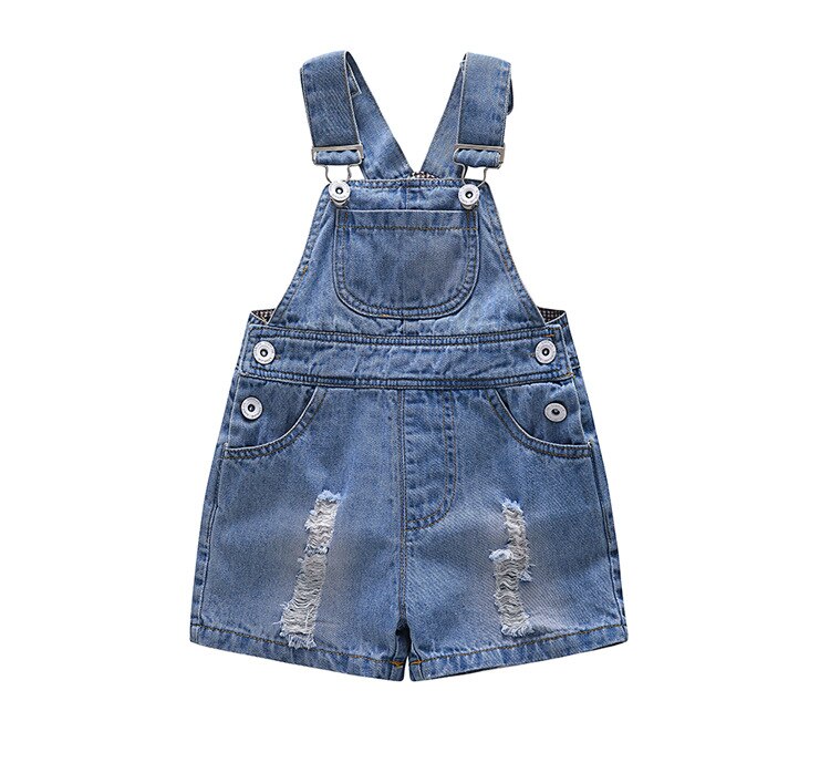 Monos de mezclilla para niños de 6 a 24 meses, ropa informal de verano para niños pequeños, pantalones cortos con tirantes, Mono para bebés, DQ334: 24 meses