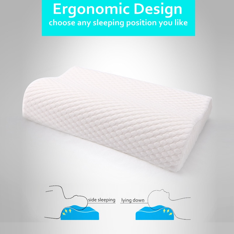 Memory foam sängkläder kudde cervikala kuddar för att sova lindra nacksmärtor med tvättbart överdrag säng liggunderlag för vuxna &amp; barn
