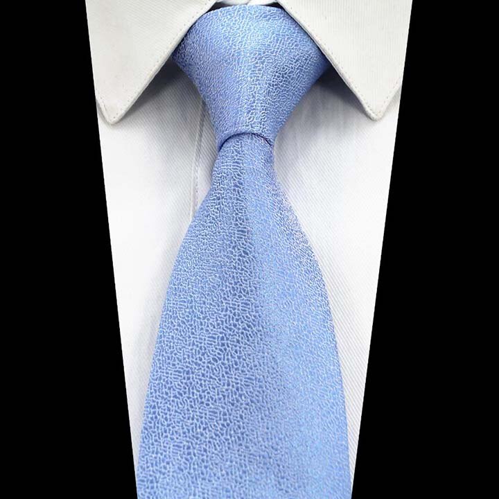 Ricnais 8cm Silk Formal Tie Red Green Solid Necktie For Mens Jacquard Gravata Suit Business Wedding Accessories Neck Tie: 16