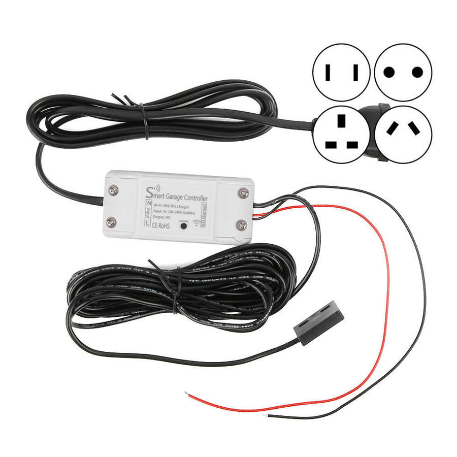 Smart Garage Door Controller WiFi Timing Remote Opener Switch for Alexa/Google Home for IFTT Smart Life / Tuya APP AC