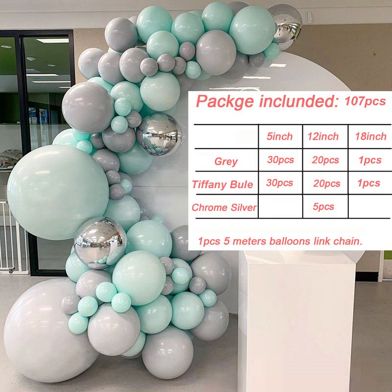 Pink White Black Gold Balloon Arch Kit Baby Birthday Party Decoration Bride Wedding Christening Baptism Globos Background: balloon arch 6