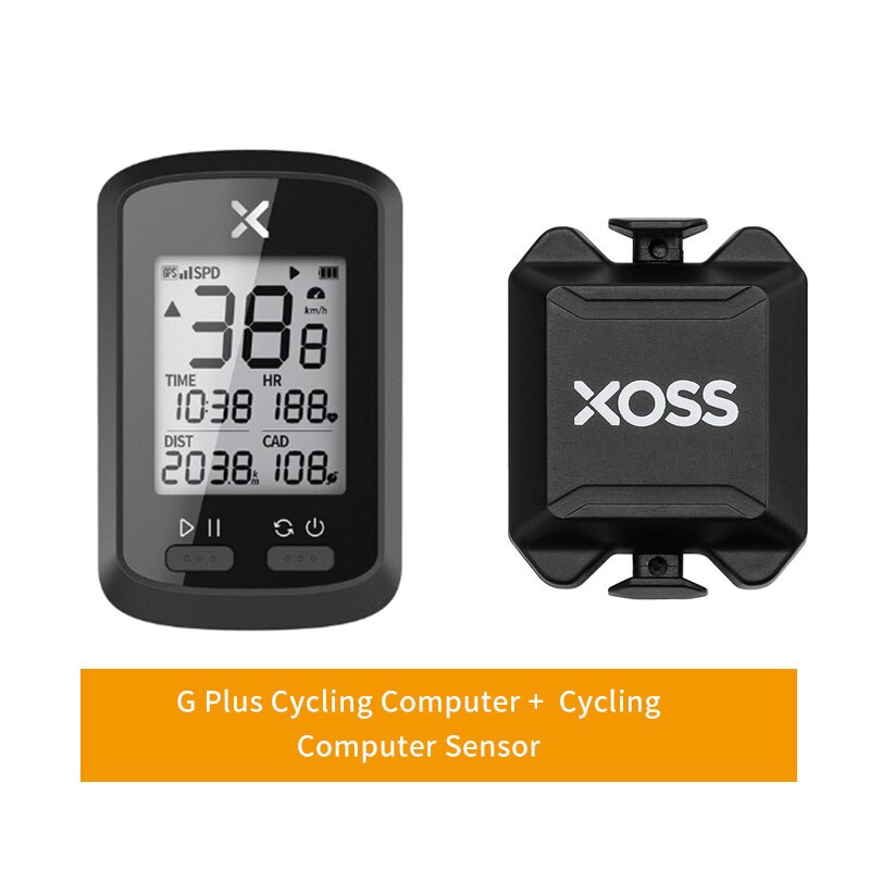 Xoss gps fietscomputer draadloos fiets snelheidsmeter racefiets mtb waterdicht bluetooth ant+ fietscomputer g plus computer: Combinatie 7