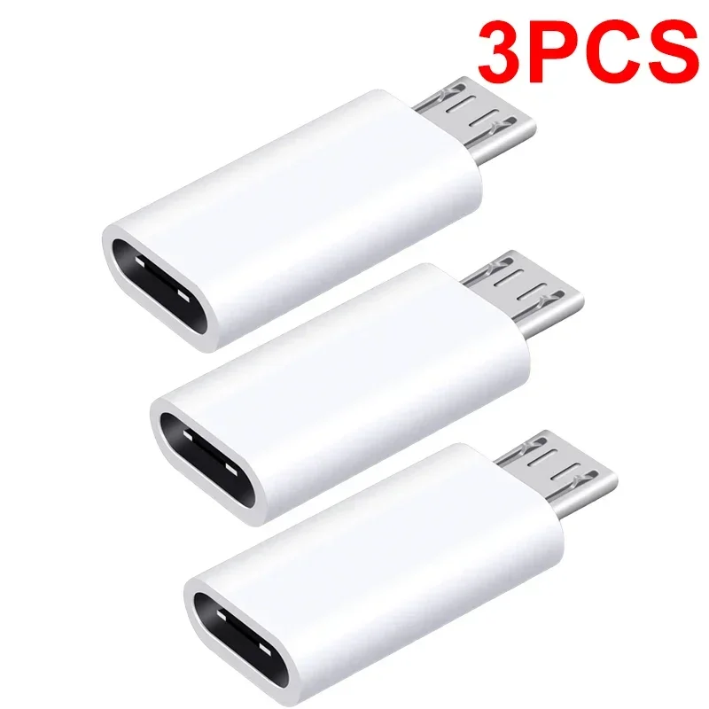 10-1PCS Phone Adapters Type C Female To Micro USB Male Converters for MacBook Tablet Laptop Samsung Micro To USB C Connector: pink