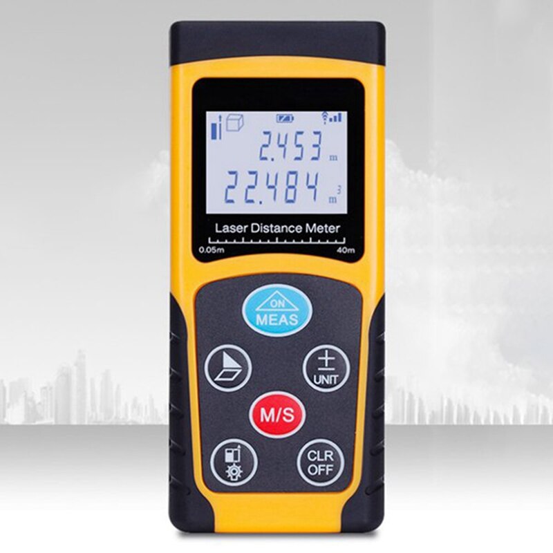 Misuratore di distanza laser strumento di test della distanza del righello elettronico multifunzione misurazione della distanza digitale
