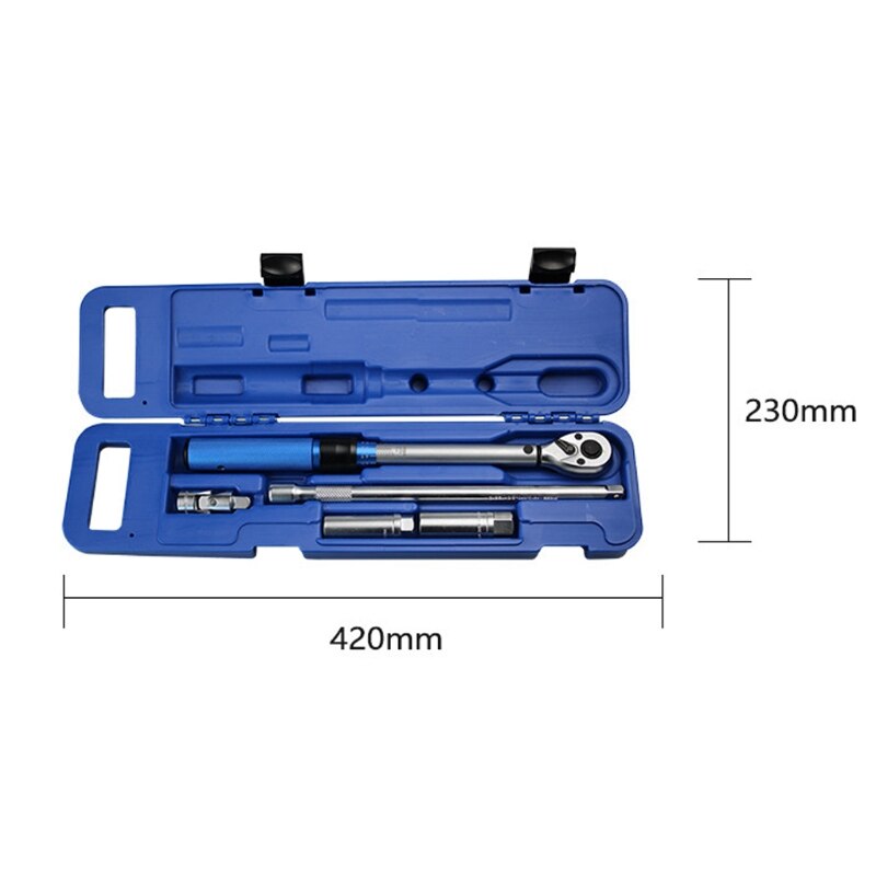 Torque Wrench Repair Tools Adjustable Workshop House Vechile with Quick Release Button Mechanism Spanner Hand Tool