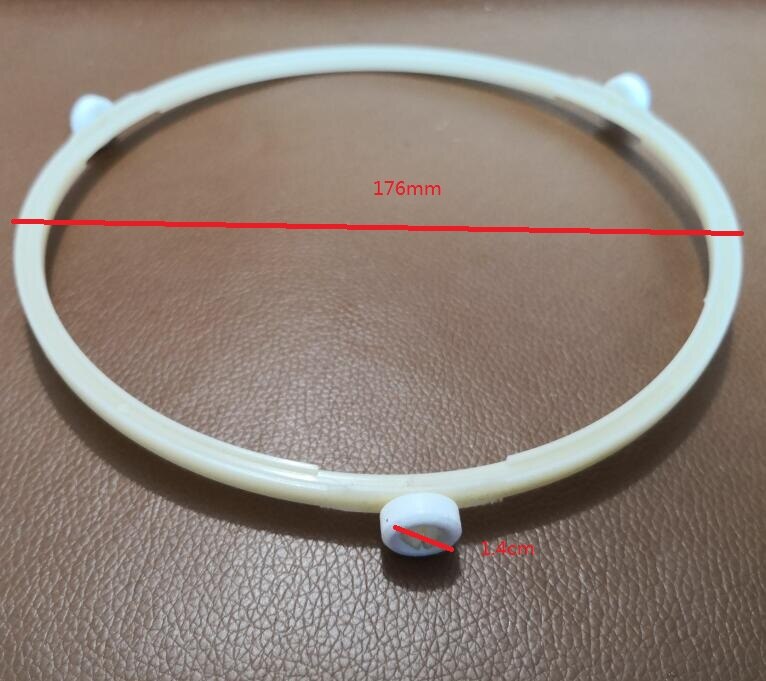 Magnetron onderdelen glazen steun witte rolring 176mm diameter