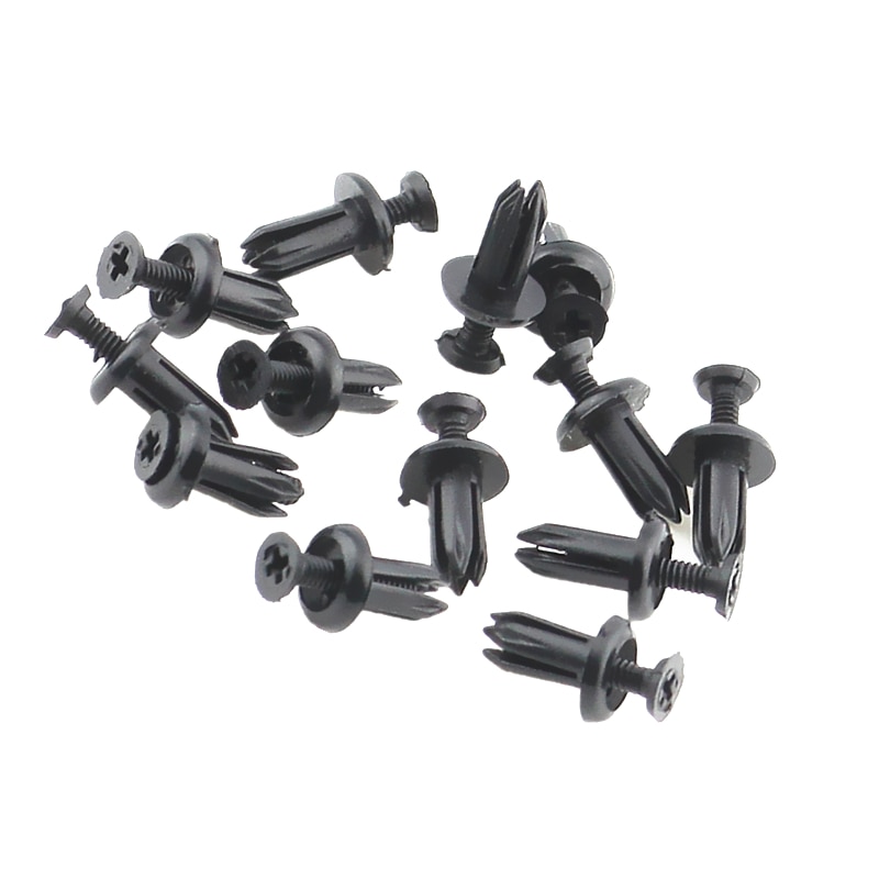 QFHETJIE-sujetadores automotrices de 5mm, remaches de expansión de plástico de uso Universal, Clips tipo Push-Type de puerta de carpeta de decoración de coche, 100 Uds.