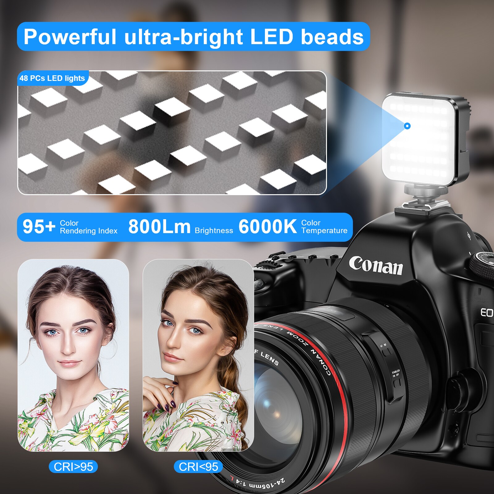 Mini Warm Cold Fill Light Live Led Light Tripod For Video Photographic Lighting Photography Vlog Photo Living Selfie 2000Ahm