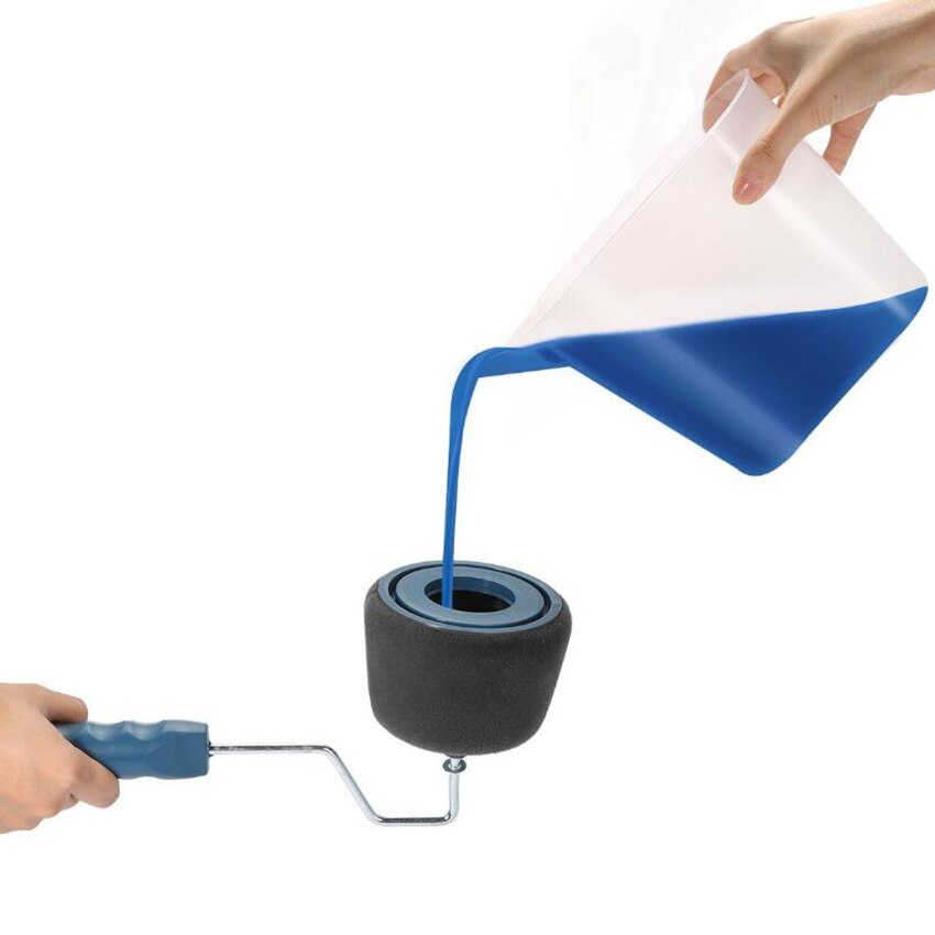 Coureur de peinture Pro rouleau brosse poignée outil coupe-bordures salle peinture murale maison jardin outil rouleau peinture ensemble de pinceaux + rallonge pôle