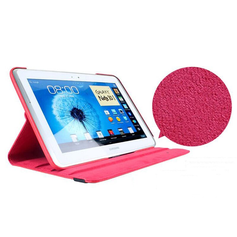360 draaibare beugels, flipstandaard, leren hoes voor samsung galaxy note 10.1 gt-n8000 n8000 n8010 n8020 tablethoes + pen