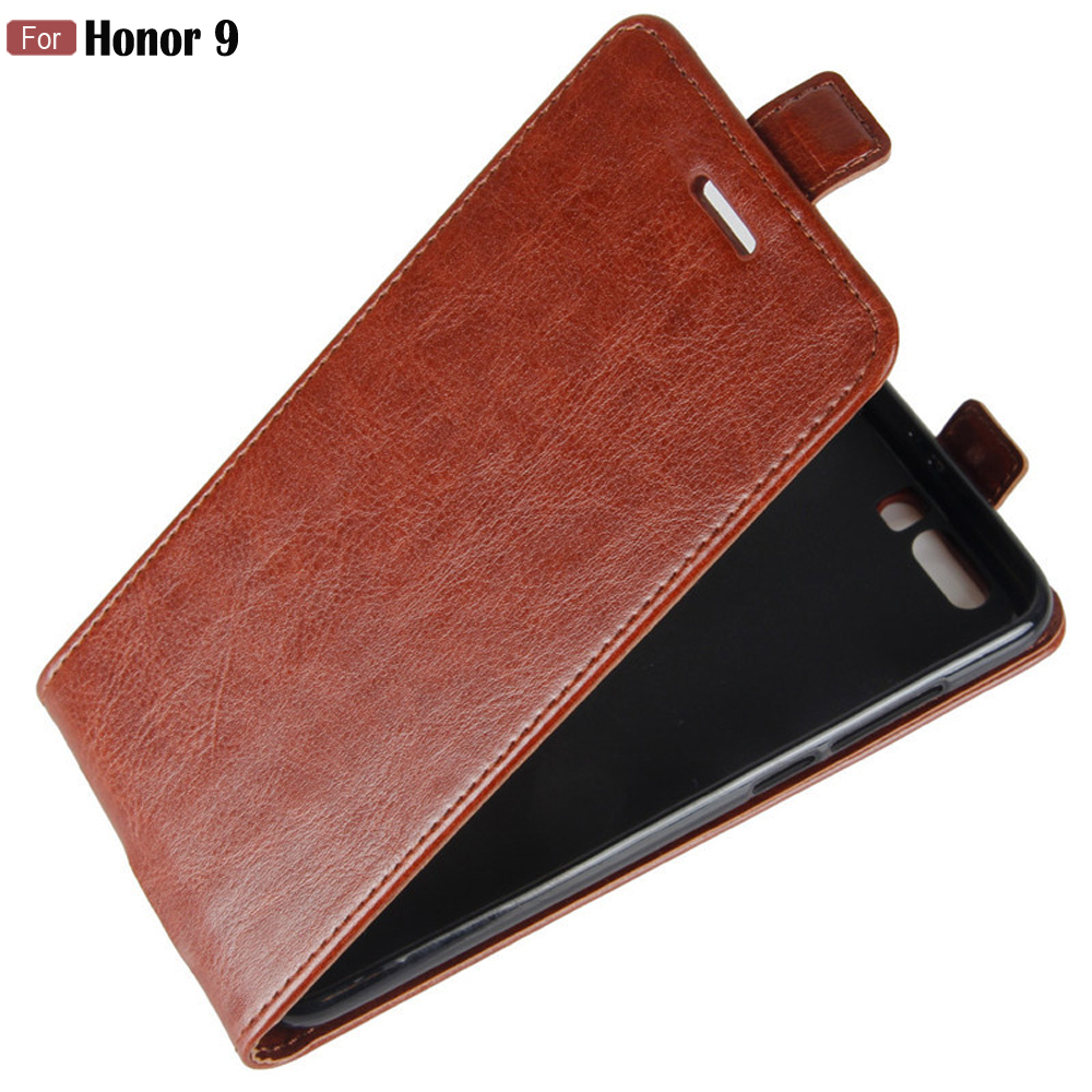 For Huawei Honor 9 Case Vertical Flip Wallet PU Leather Case For Huawei Honor 9 Cover Card Slots Magnetic Business Phone Bag