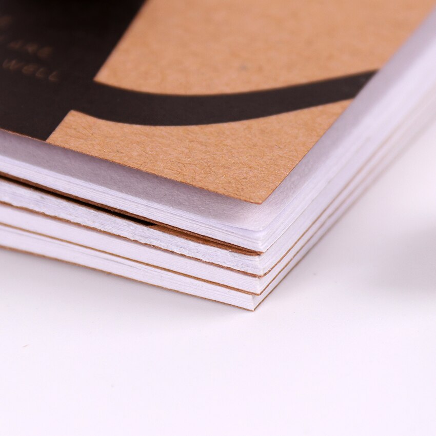 1 PC Mini Blank Notebook Office Supplies School Kraft Paper Cat and Circus Style Filofax Notepad Diary Students