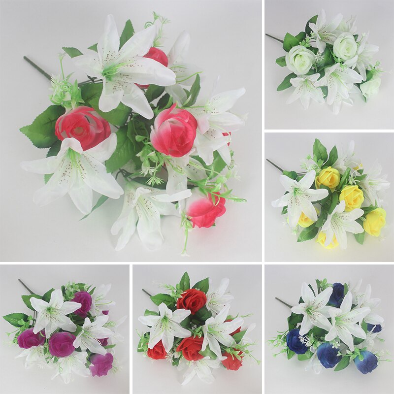 Lily Artificial Flowers Calla Lily Bouquet For Wedding Bouquet Bridal Home Flower Decoration Real Touch Calla