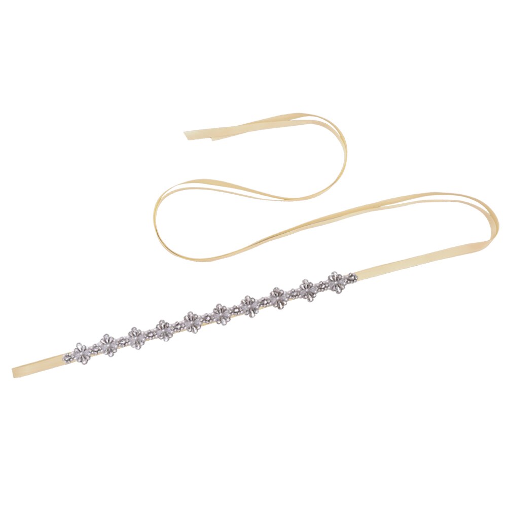 OLOMLB Cintura per Abito Da Sposa Da Sposa di applique Da Sposa Da Sposa Strass fascia Cinture Donna Cinture per il Nero Abiti Da Cerimonia: champagne