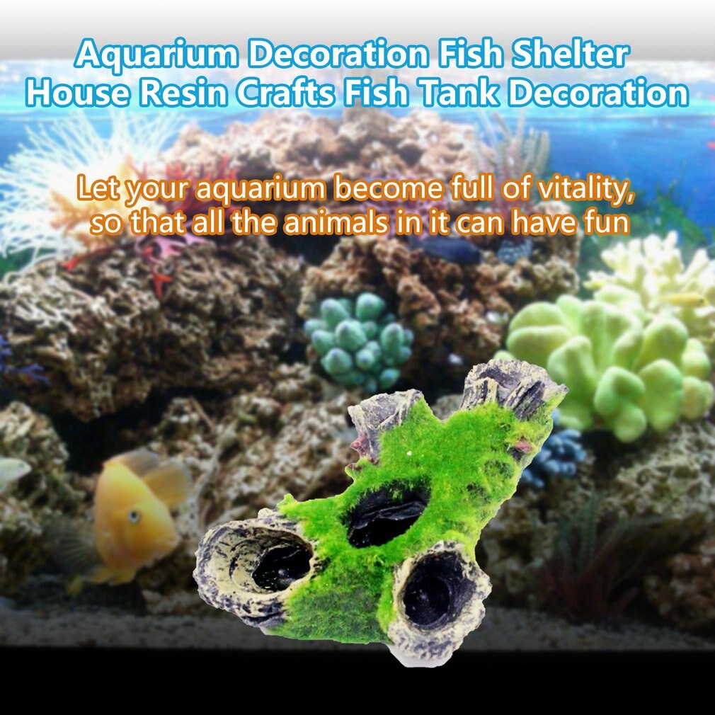 Aquarium Decoration Fish Shelter House Resin Crafts Fish Tank Decoration Fish Tank Supplies Tank Decor
