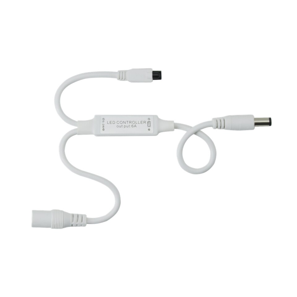 Mini fjernbetjening lysdæmper til enkelt farve led strip/led bånd/led tape  dc 12v 6a 72w ir 6 nøgle trådløs fjernbetjening