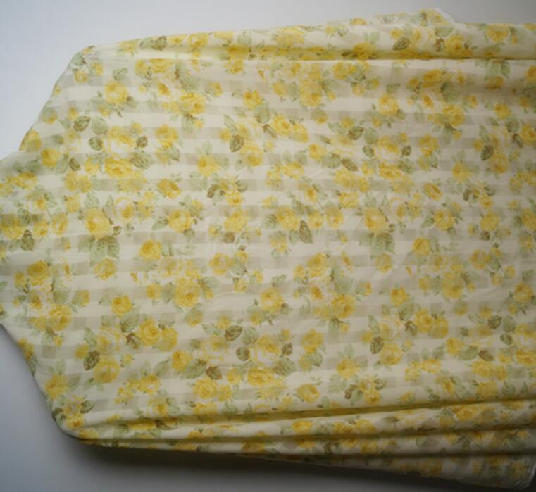 Sifonki mekkokangas painomateriaali polydiy kangas lehti kesäkangas mekkopusero huivi pätevä