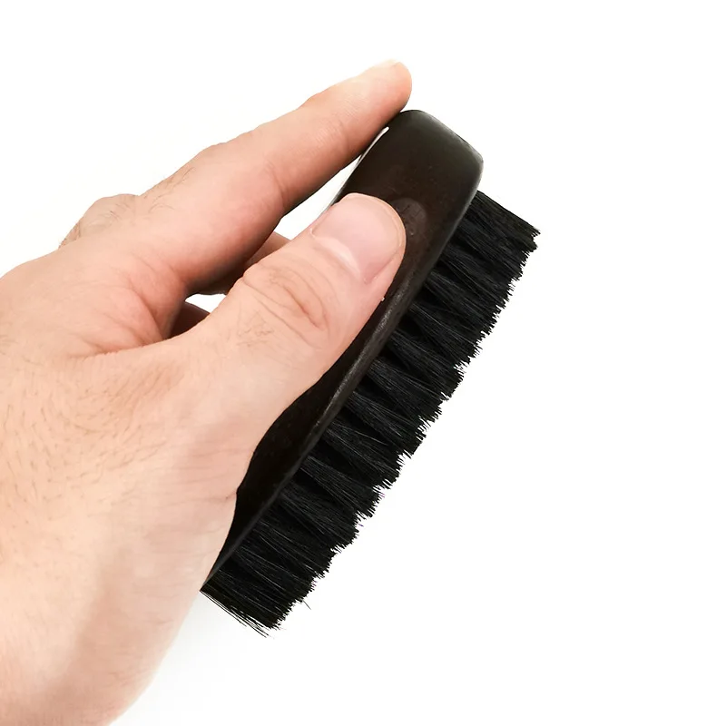 Cepillo de pelo de jabalí de piel para hombres, cerdas naturales salvajes, limpieza de barbería, cepillo de barba, cepillo suave de jabalí, herramientas de peinado