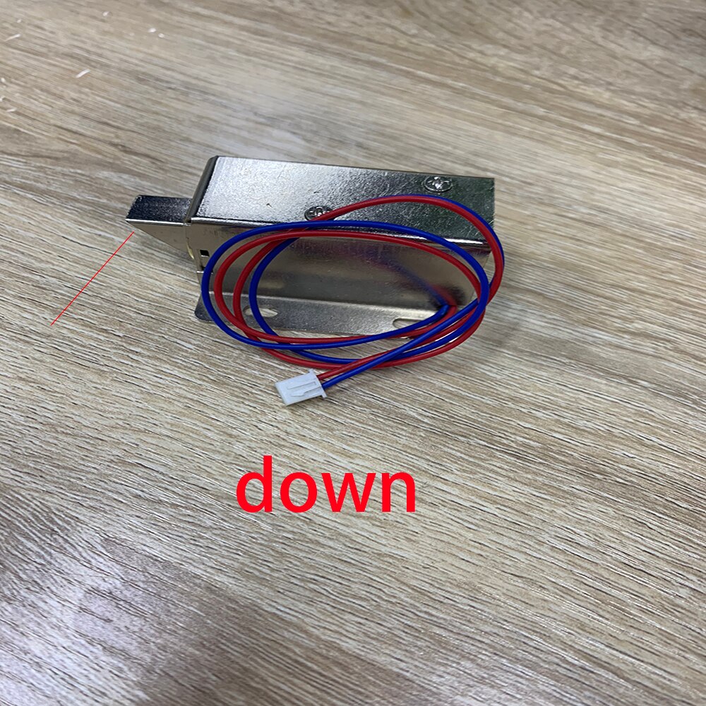 Cerradura electrónica subminiatura de 12V y 0,4 A, ensamblaje de liberación de puerta, Bloqueo de Control de acceso solenoide: 12V 0.4A down