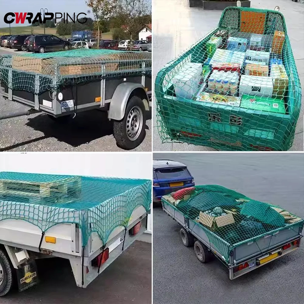 Red elástica para remolques, red de carga resistente, Universal, para remolque, camión, barco, malla elástica, red de equipaje extensible para accesorios de coche