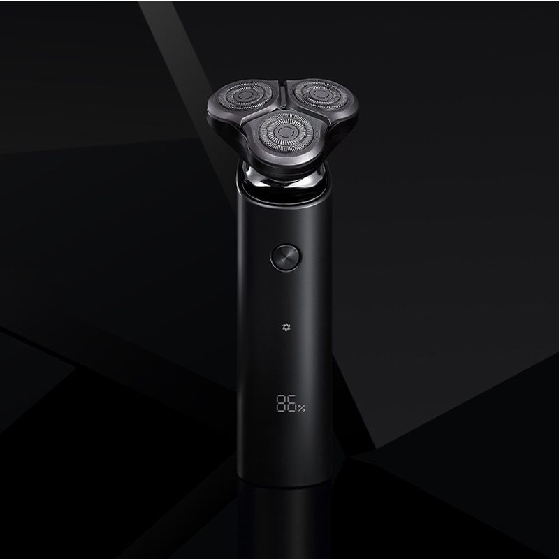 Xiaomi-Afeitadora eléctrica Original Mijia S500, afeitadora de 3 cabezales, máquina de afeitar en seco y mojado, afeitadora de barba, cuchilla lavable, pantalla LED